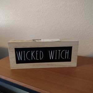 Rae Dunn wicked witch sign